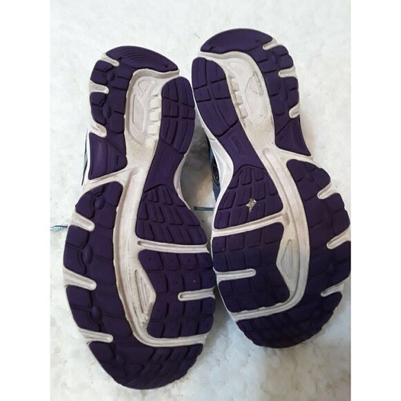 womens ASICS blue stripes lace up fabric - Picture 4 of 4